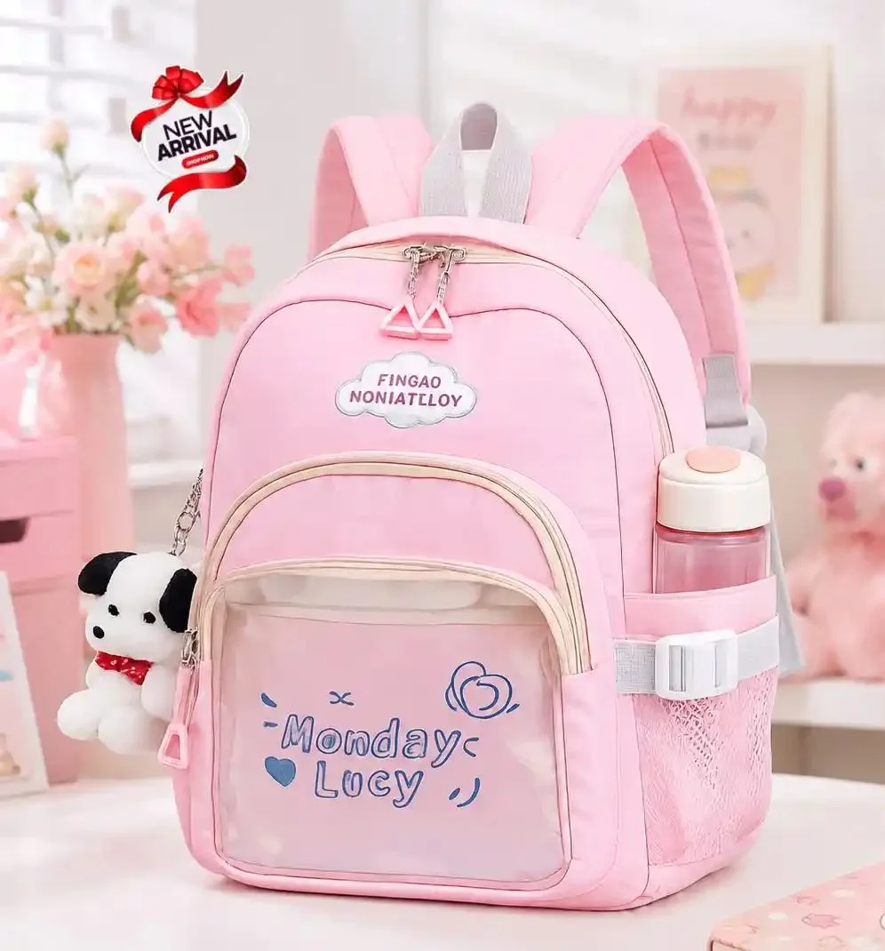 Premium Quality Backpack For Girls & Kids – Stylish School Bag With Water Bottle Pocket