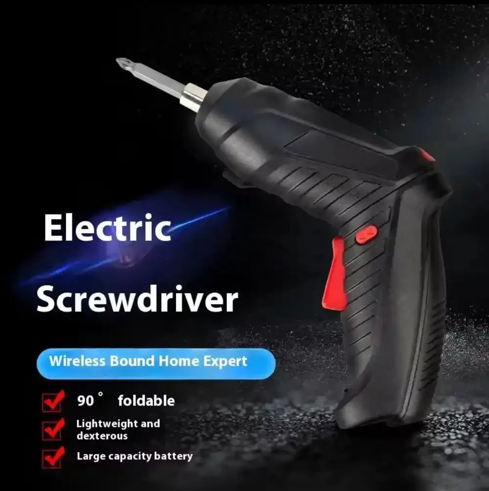 Rechargeable Cordless Screwdriver Tool Set – Mini Household Multifunction Electric Drill